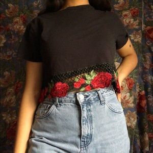 A’gaci floral crop top